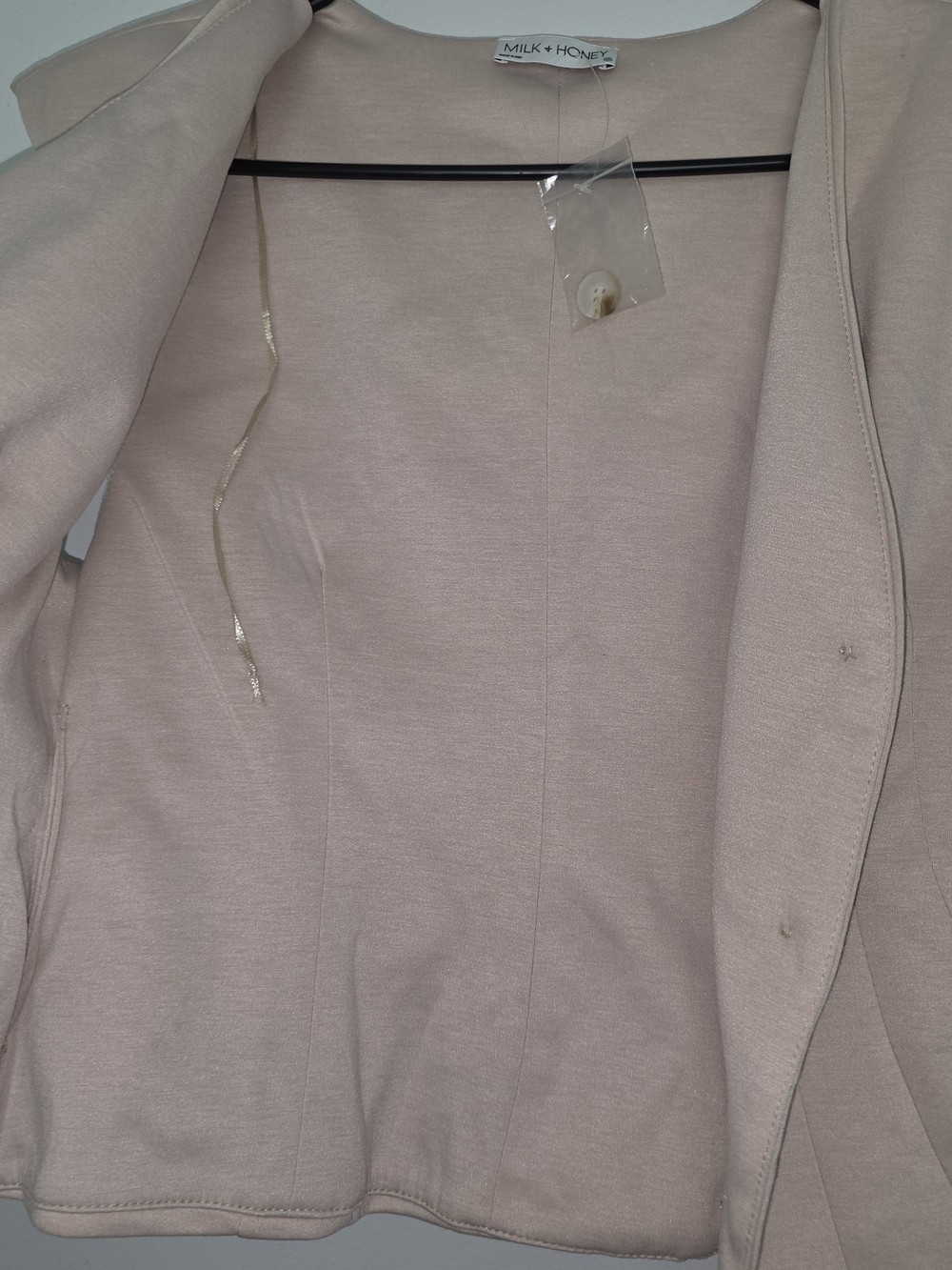 Mika & Gala Sleeveless Blush Button Vest - Picture 4 of 4